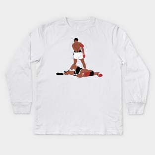 Muhammad Ali Iconic Pose Kids Long Sleeve T-Shirt